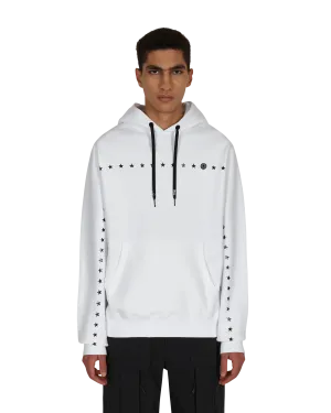 7 Moncler FRGMT Hiroshi Fujiwara Printed Stars Hooded Sweatshirt White