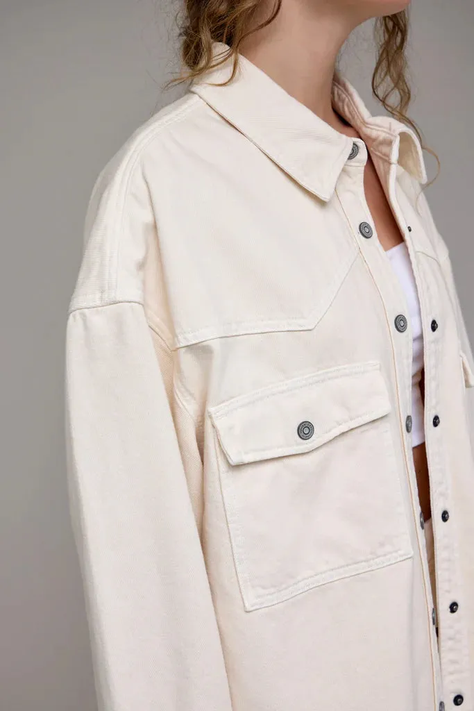 ABBEY OVERSIZED DENIM SHIRT