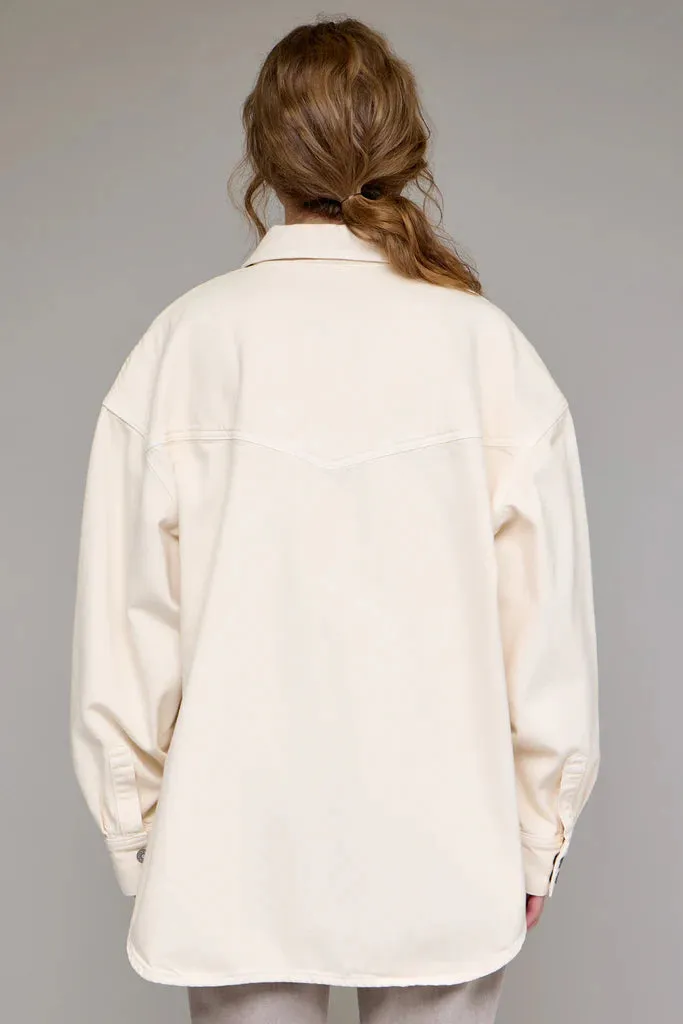 ABBEY OVERSIZED DENIM SHIRT