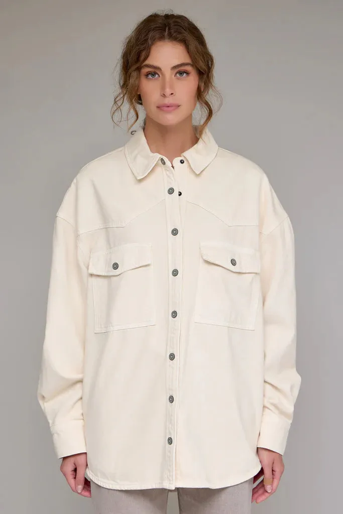 ABBEY OVERSIZED DENIM SHIRT