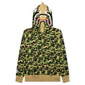 Abc Camo Double Shark Full Zip Hoodie - Green