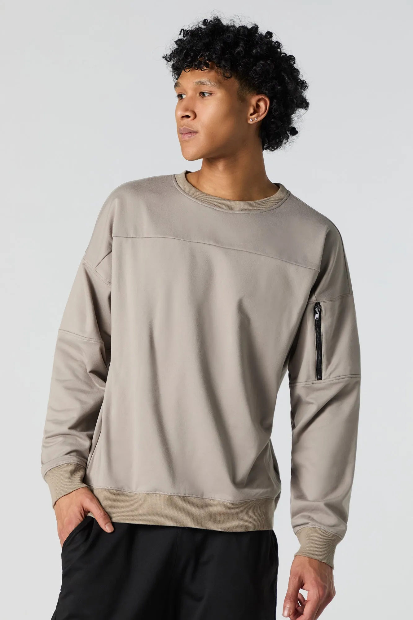 Active Zip Pocket Sweatshirt