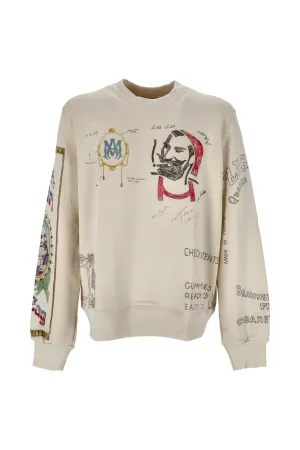 Amiri Graphic Print Crewneck Sweater
