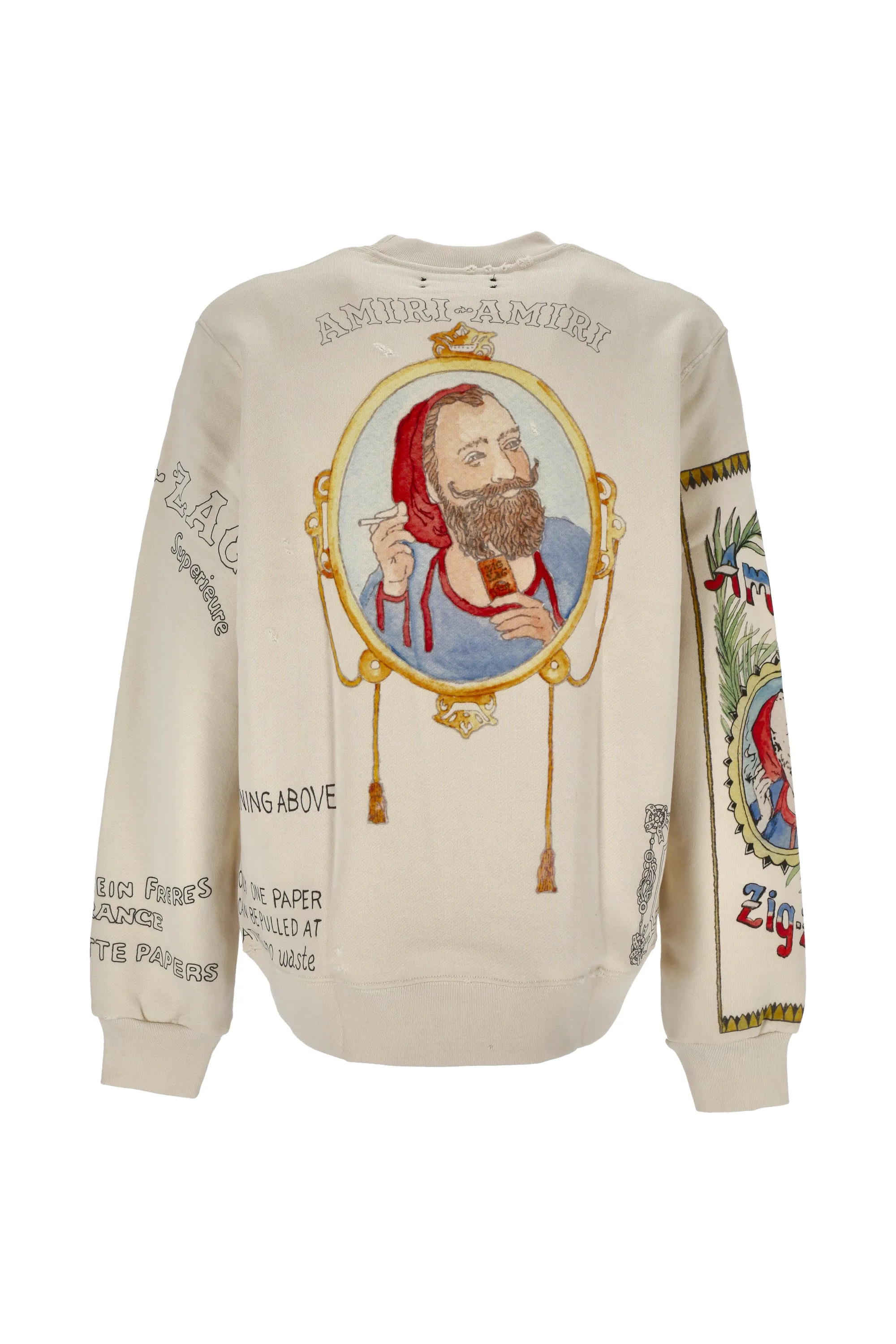 Amiri Graphic Print Crewneck Sweater
