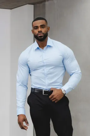 Athletic Fit Dress Shirt in Light Blue