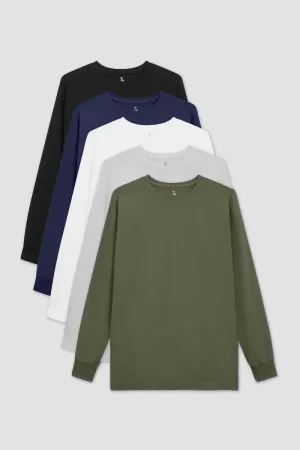 Athletic Fit Long Sleeve Veteran 5-Pack