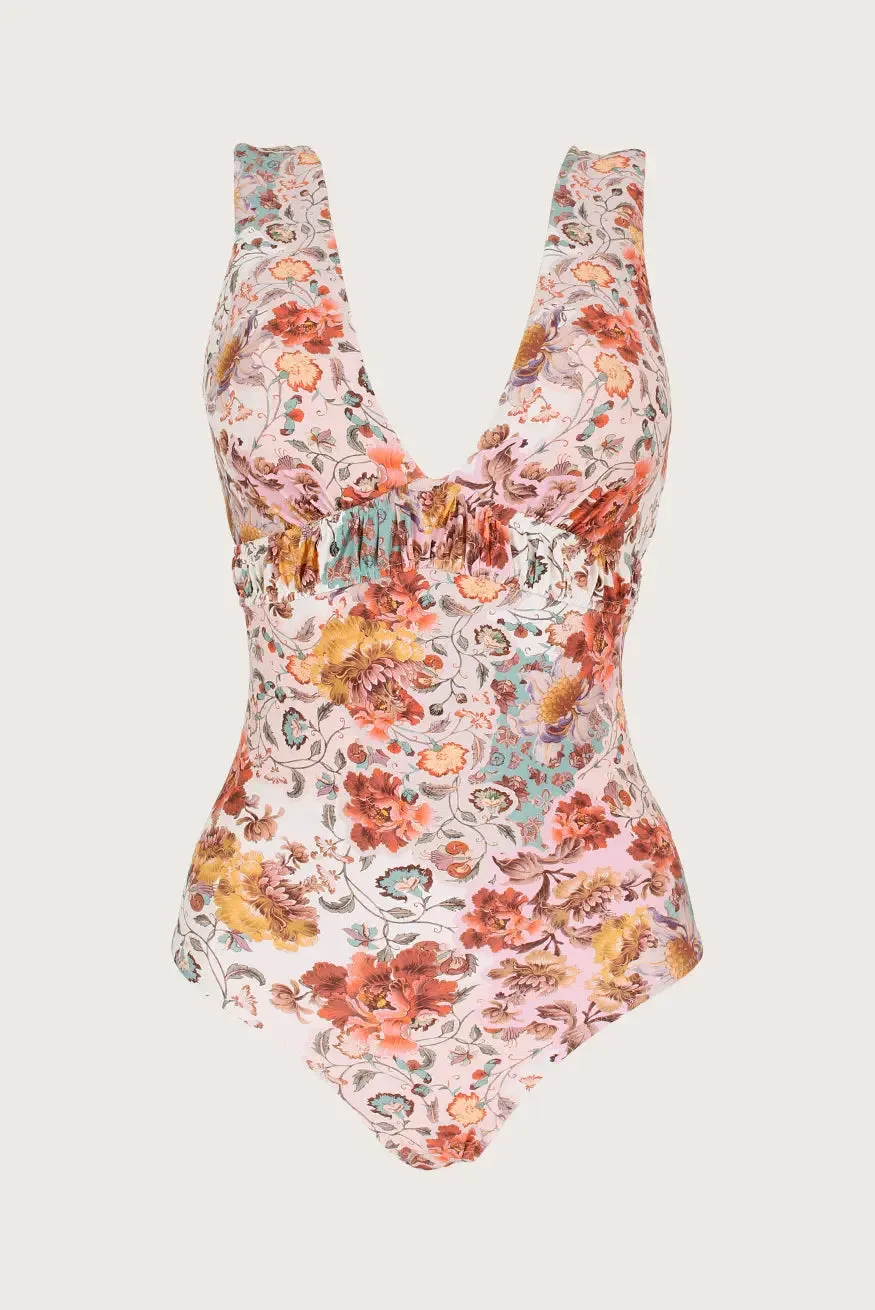 AURORA V-NECK ONE-PIECE SWIMSUIT