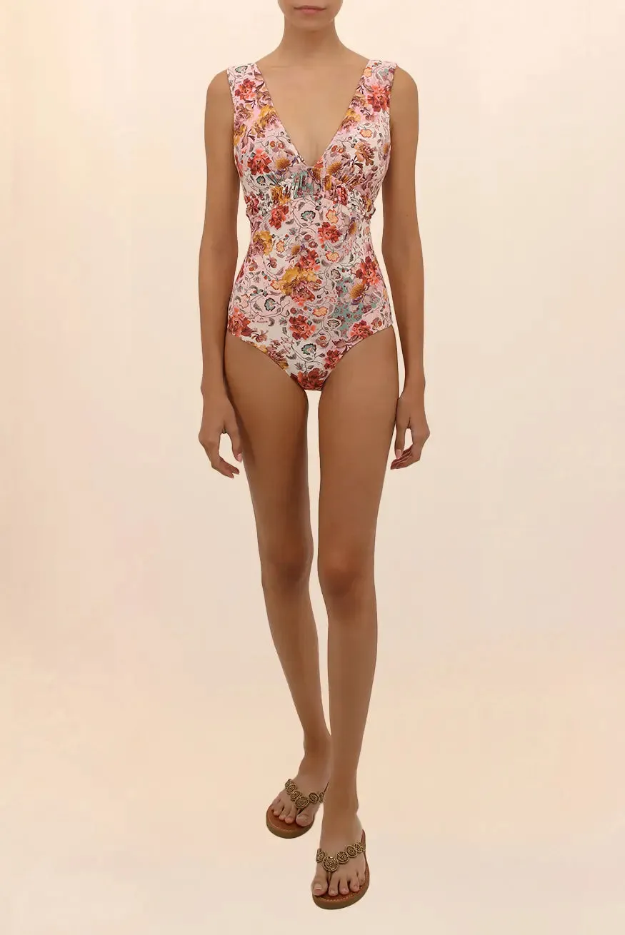 AURORA V-NECK ONE-PIECE SWIMSUIT