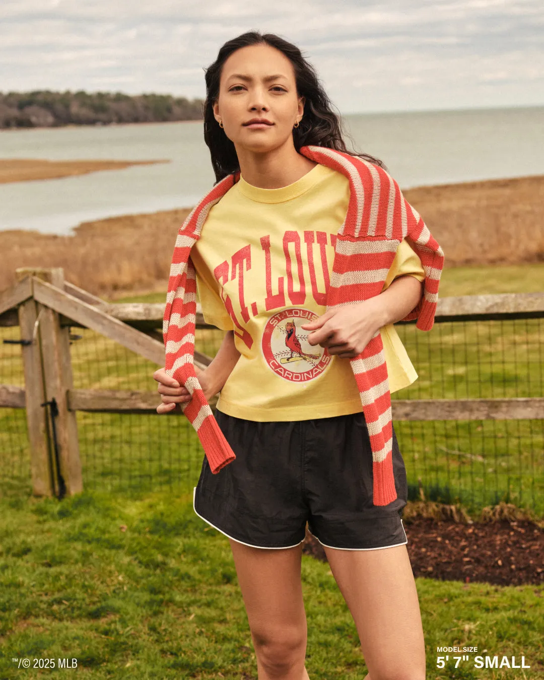 BALTIMORE ORIOLES COOPERSTOWN SHALE '47 MONTAUK CROP TEE WOMENS