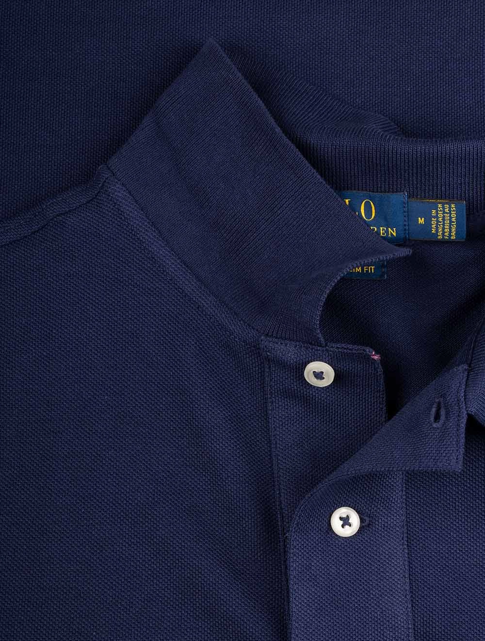 Basic Short Sleeve Polo Navy