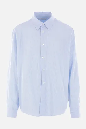 Beyond shirt in striped viscose