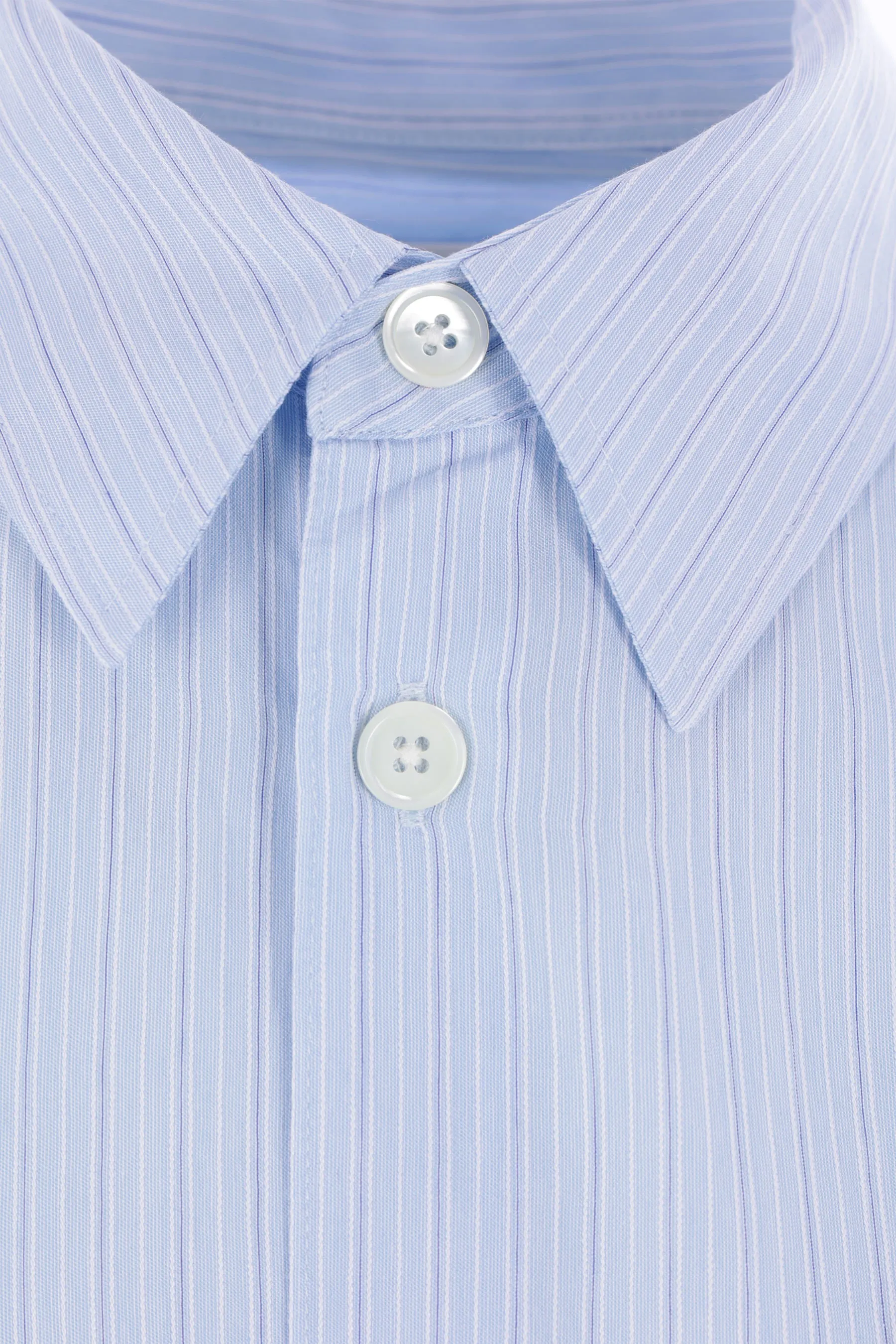 Beyond shirt in striped viscose