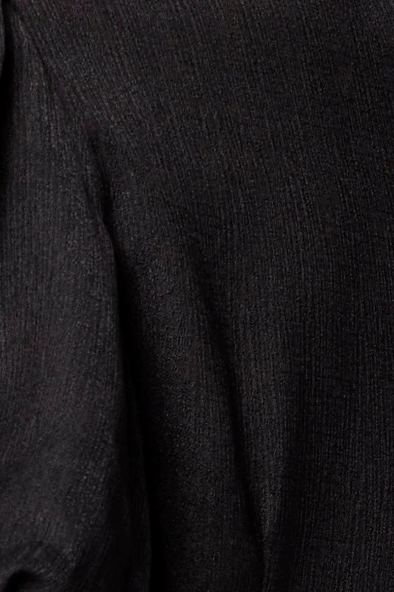 Black Crop Bolero Short Sleeve