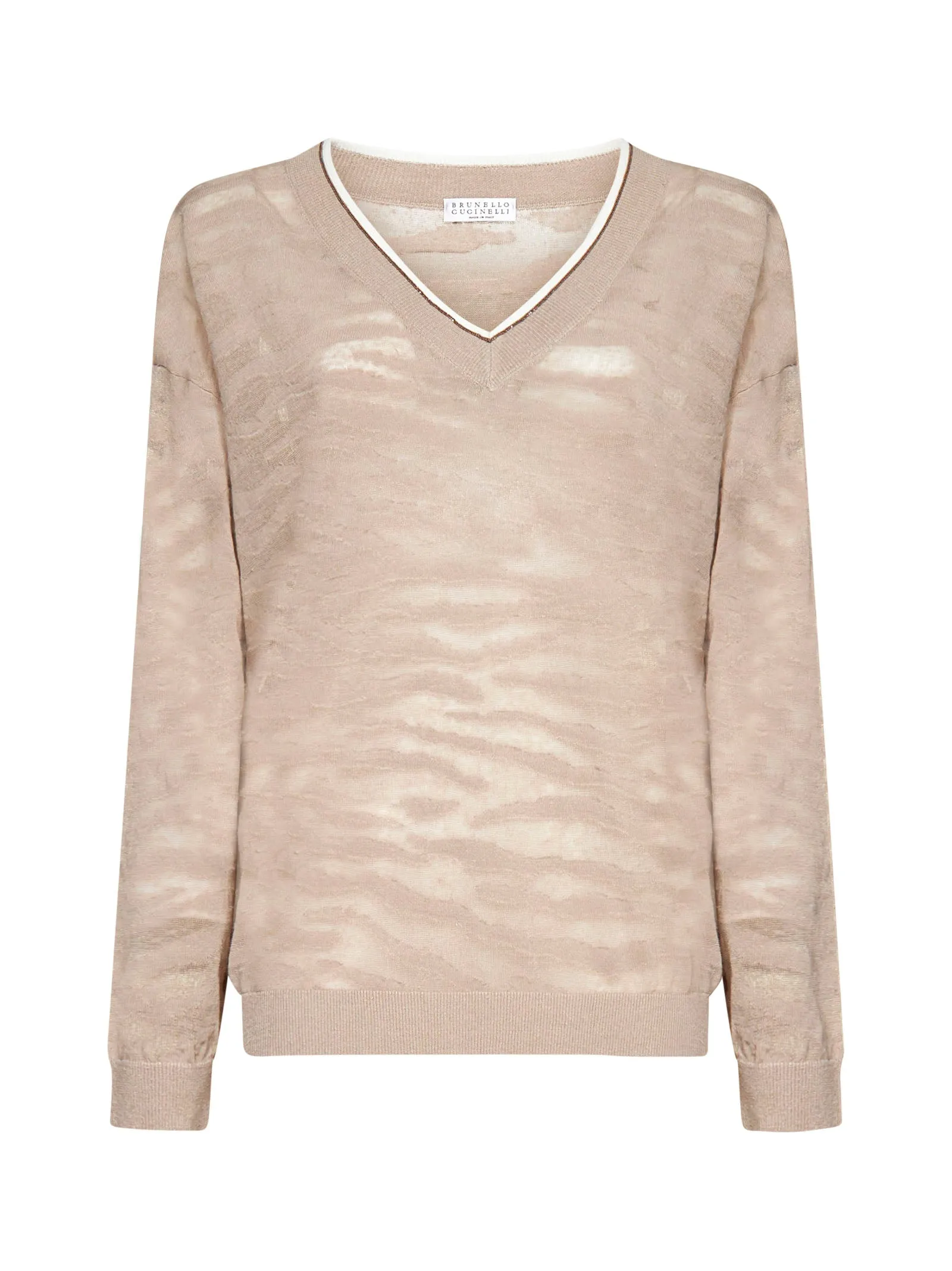 Brunello Cucinelli Striped Long Sleeved Jumper