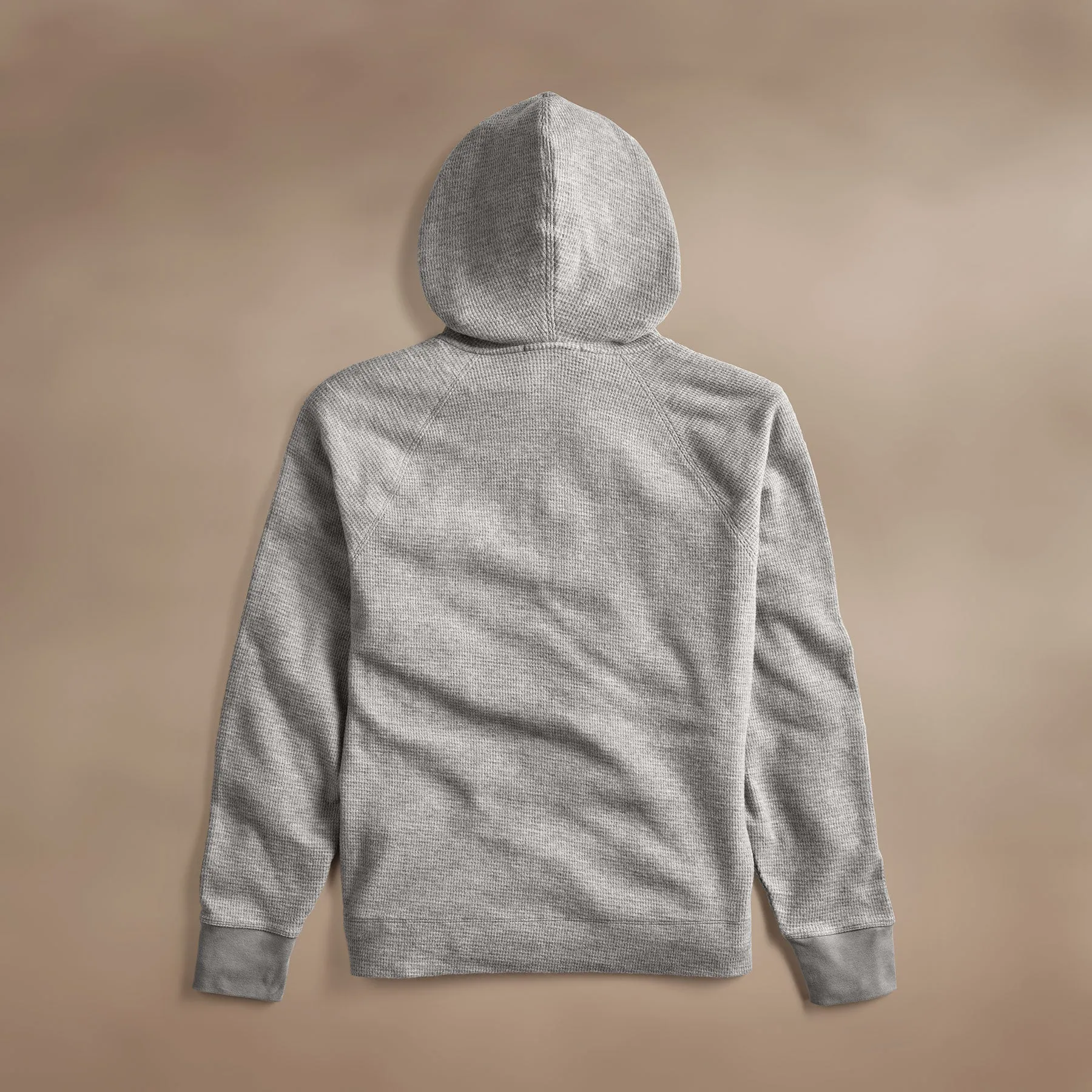 Brushed Thermal Zip Up - Heather Grey