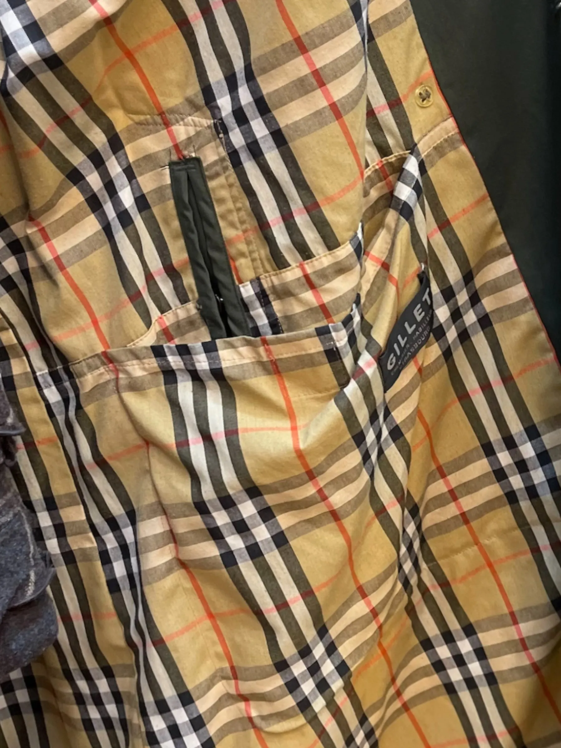 Burberry Size Large Olive Trench Coat