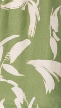 Callison Crop Top and Pants Set - Green Print