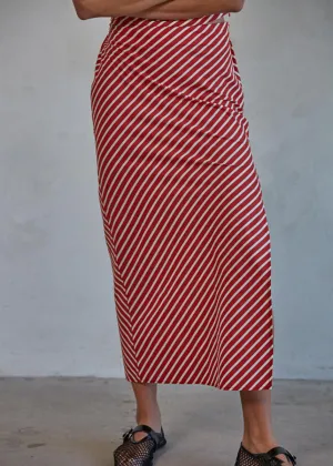 Casablanca Skirt - Red & Ivory