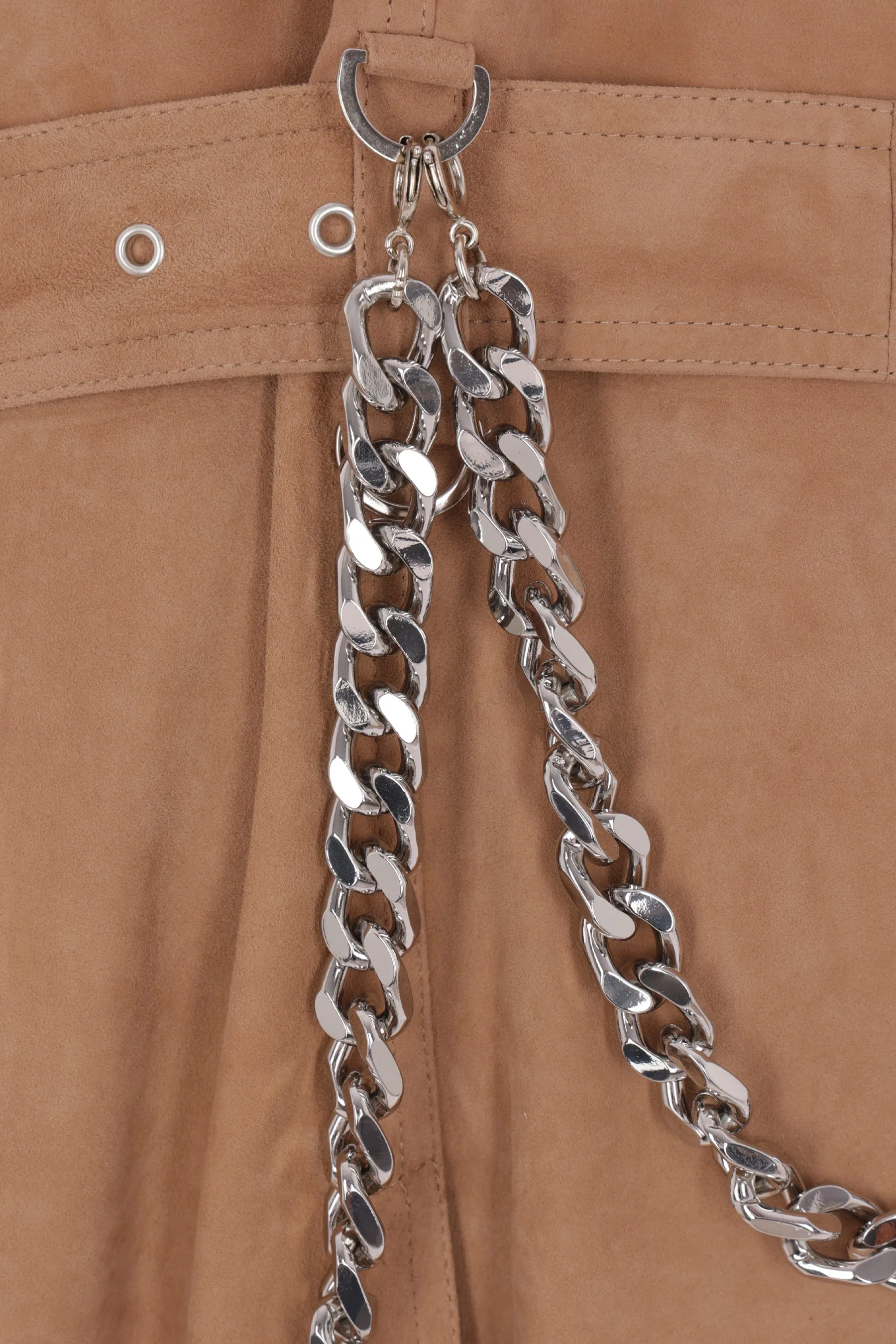 Cavo oversize trench coat in suede
