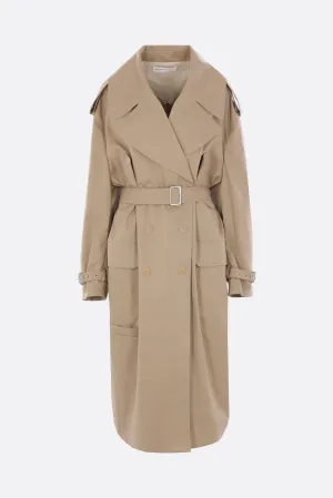 Cavo oversize trench coat in twill