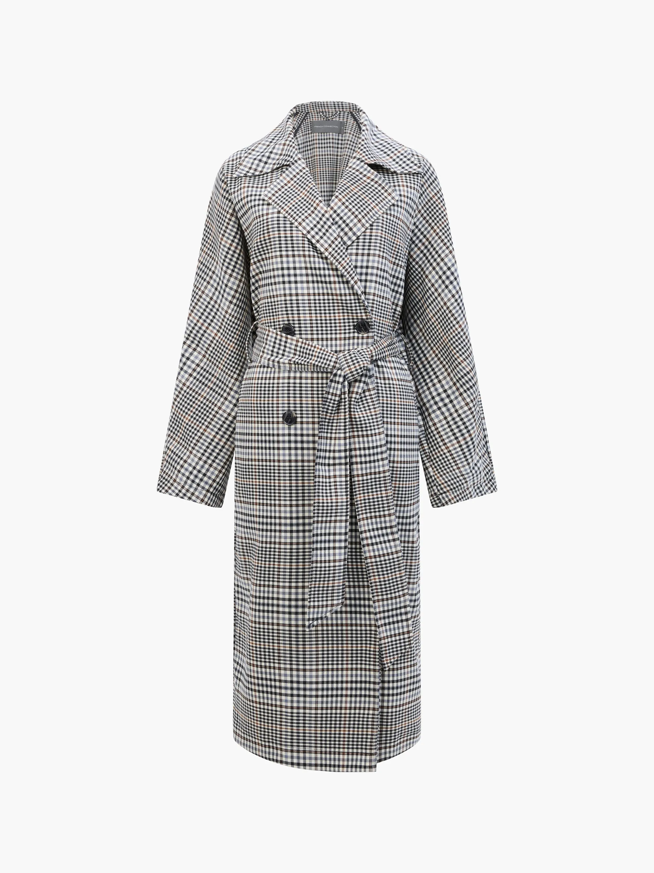 Check Trench Coat