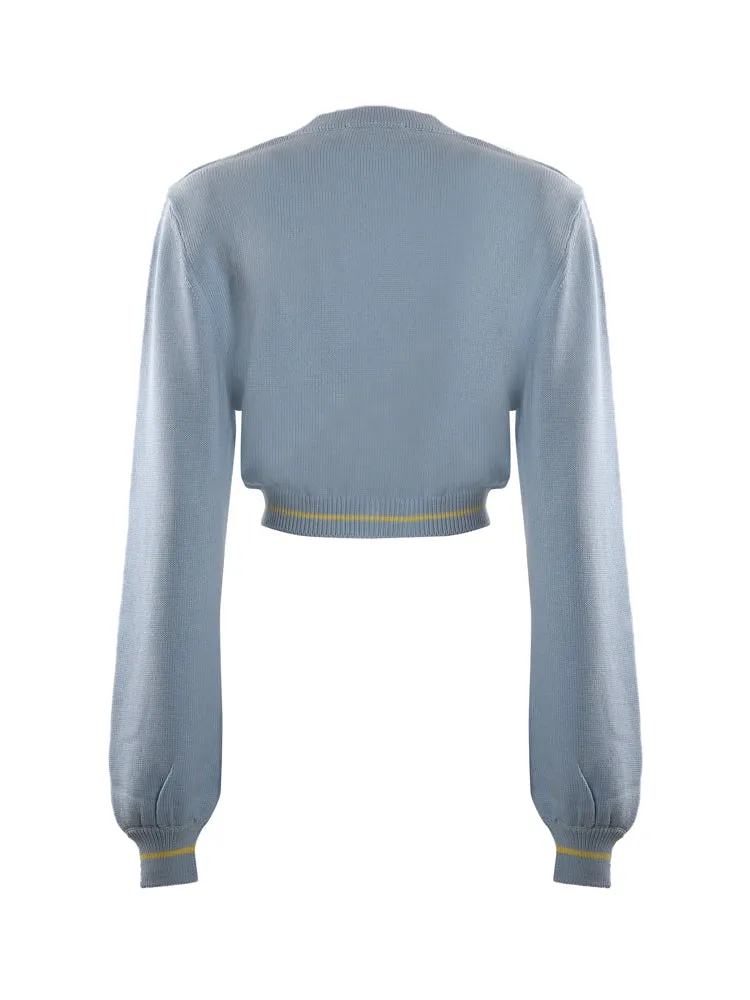 Chiara Ferragni Cropped V-Neck Cardigan