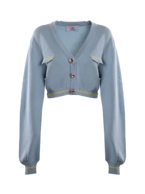 Chiara Ferragni Cropped V-Neck Cardigan