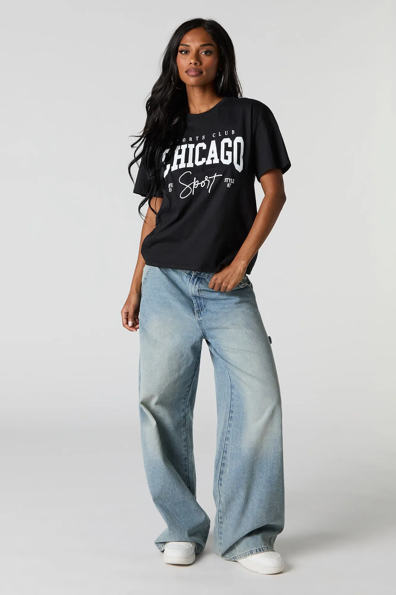 Chicago Graphic Boyfriend T-Shirt