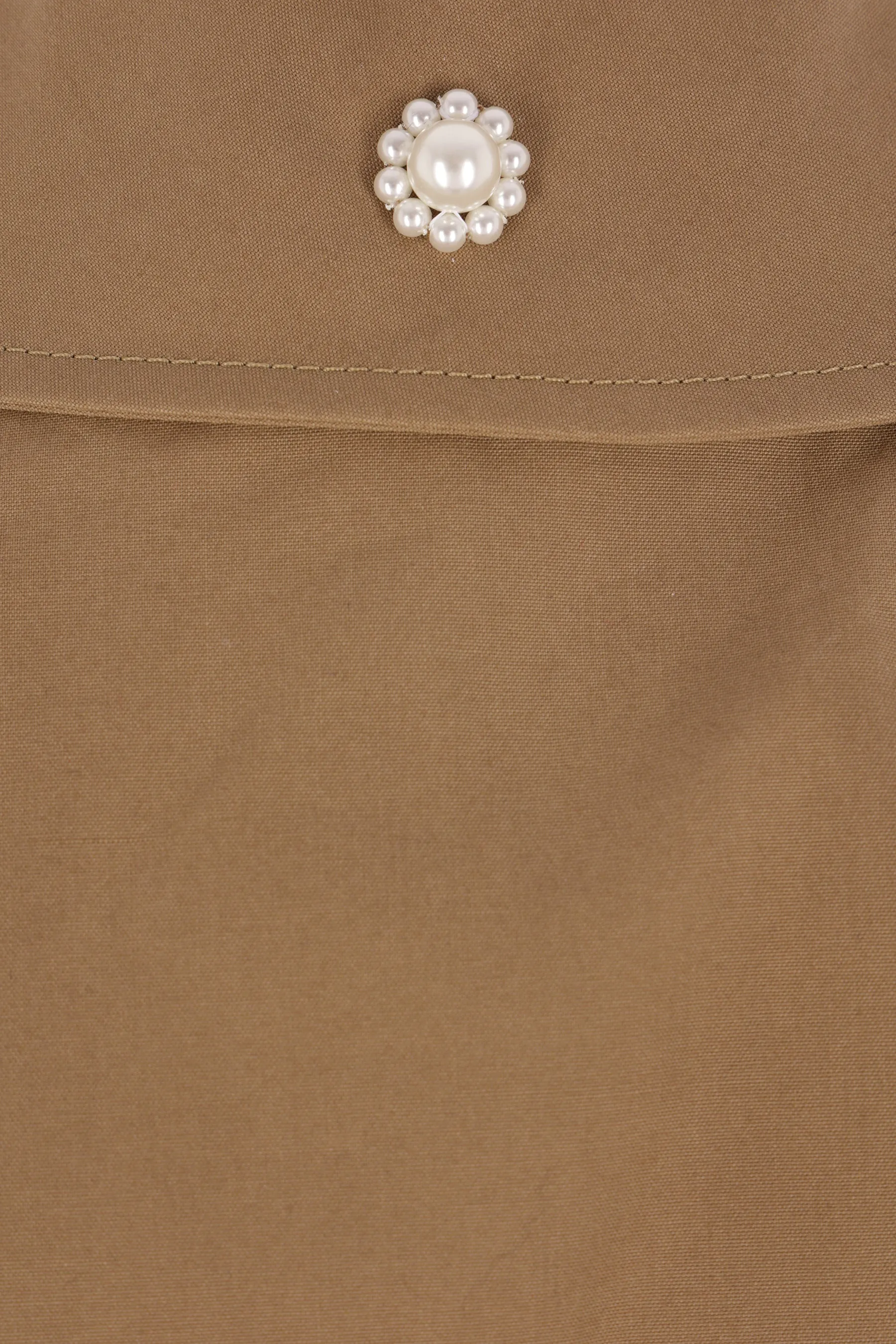 cotton trench coat with Daisy embroidery