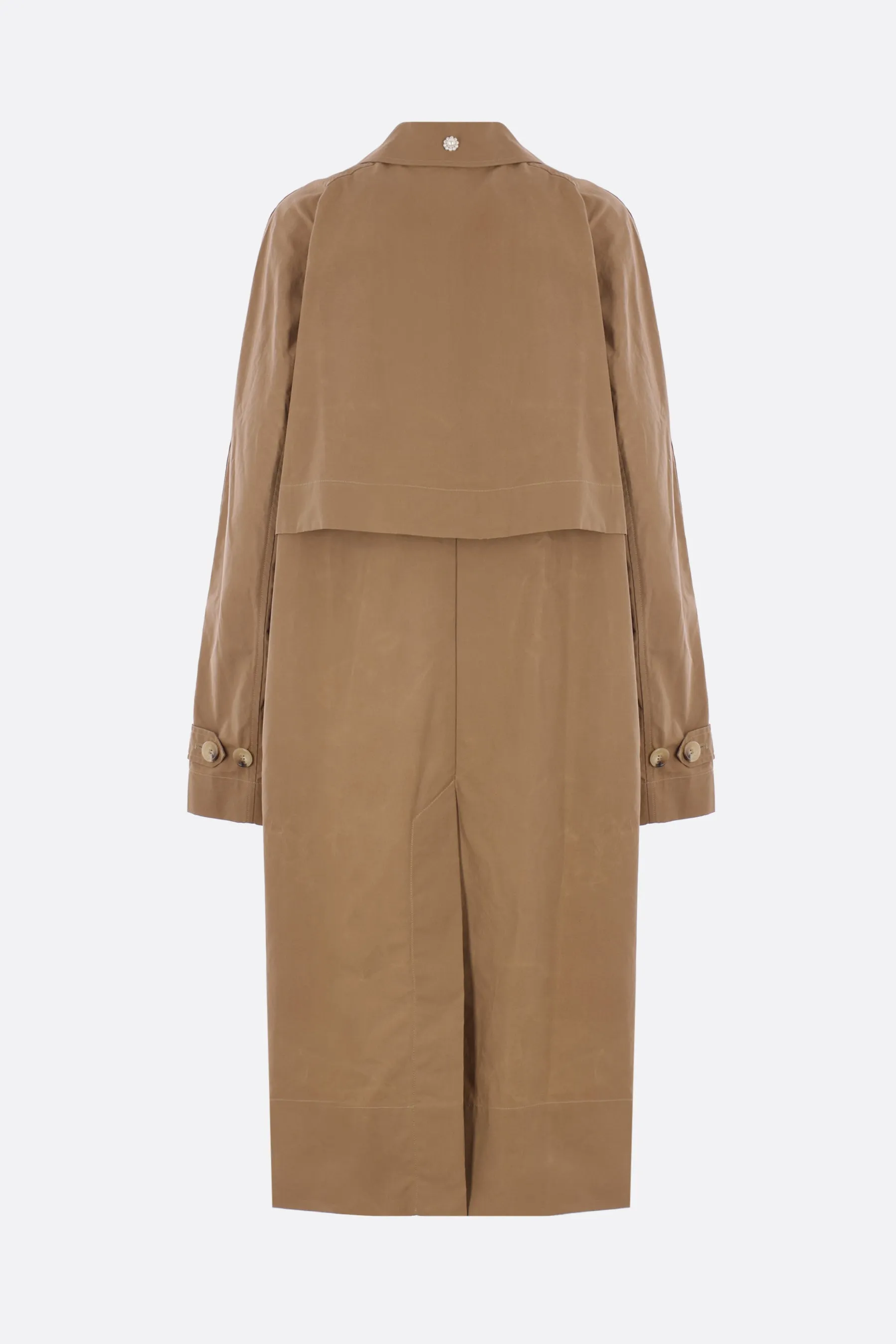 cotton trench coat with Daisy embroidery