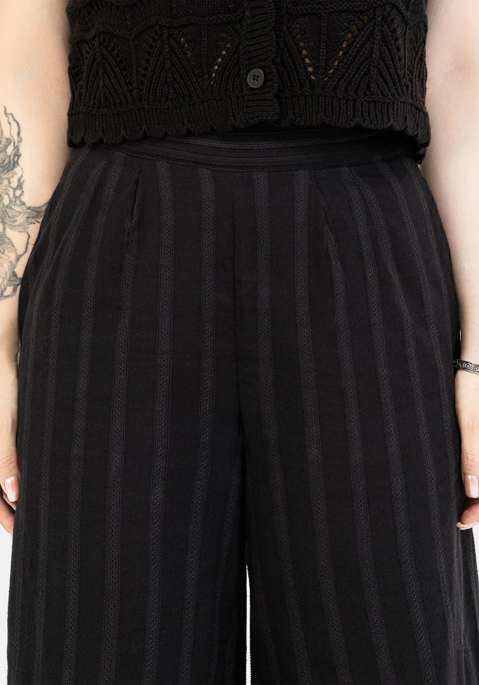 Delores Striped Cotton Balloon Trousers