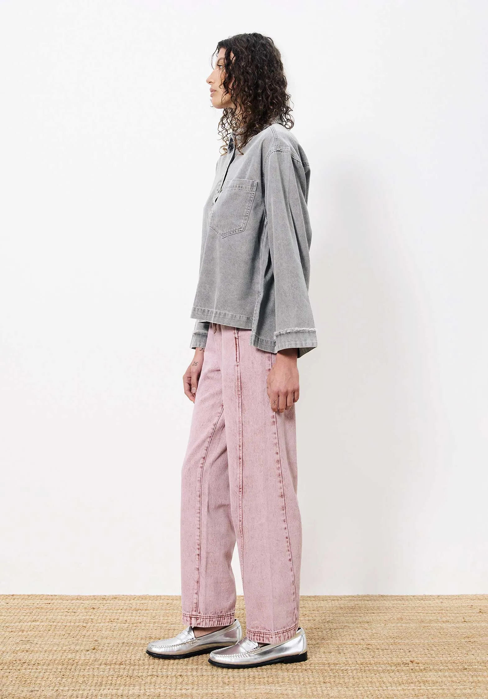 Denim Blouse Chc-25003 Maila Gris