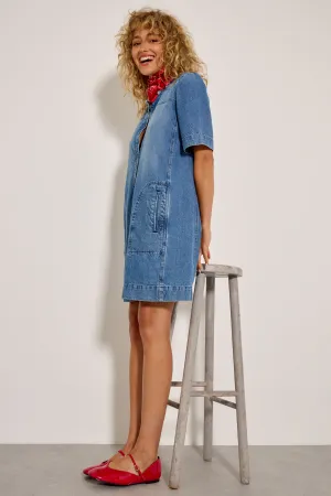 Denim Dress 62688rosalia Medium-Blue