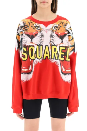 Dsquared2 Graphic Logo Print Sweater
