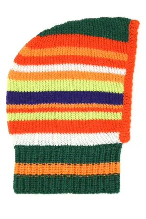 Dsquared2 Logo Detail Striped Knit Hat