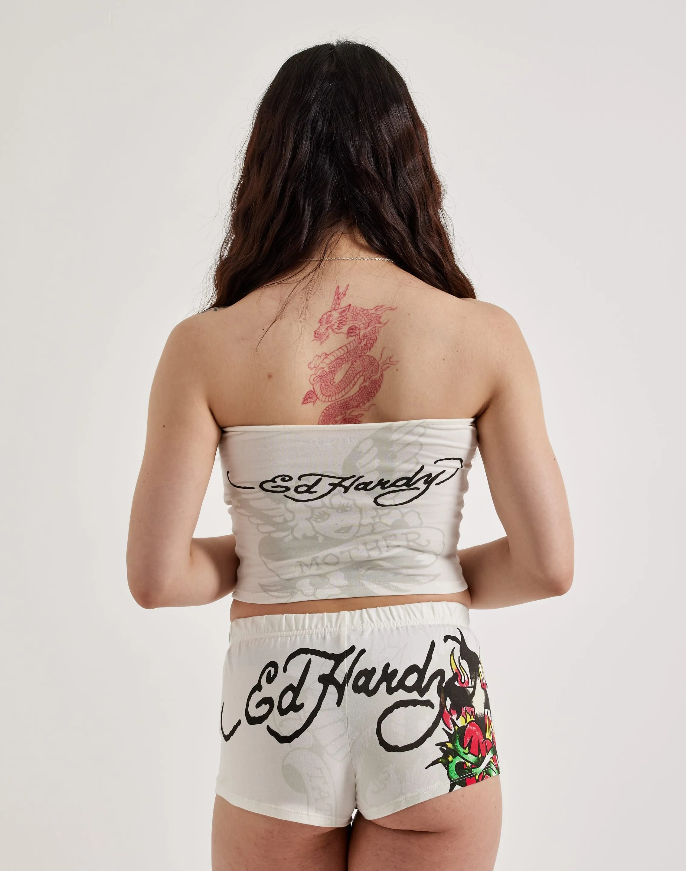 Ed Hardy Cross Heart Tube Top