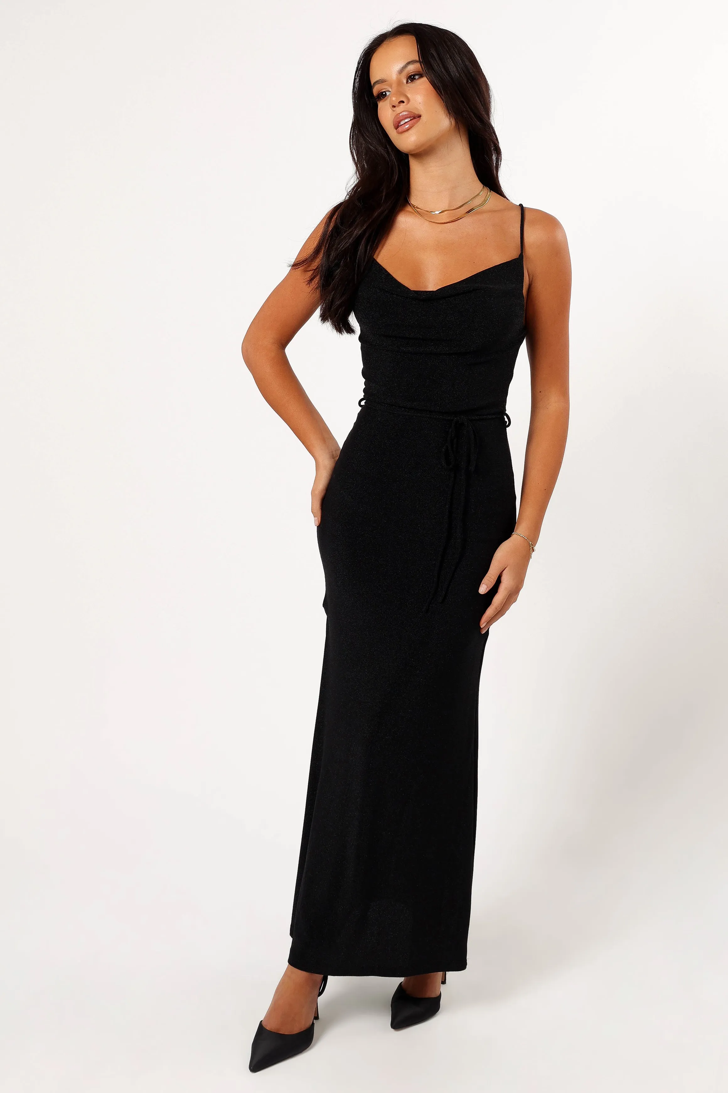 Emily Midi Dress - Black