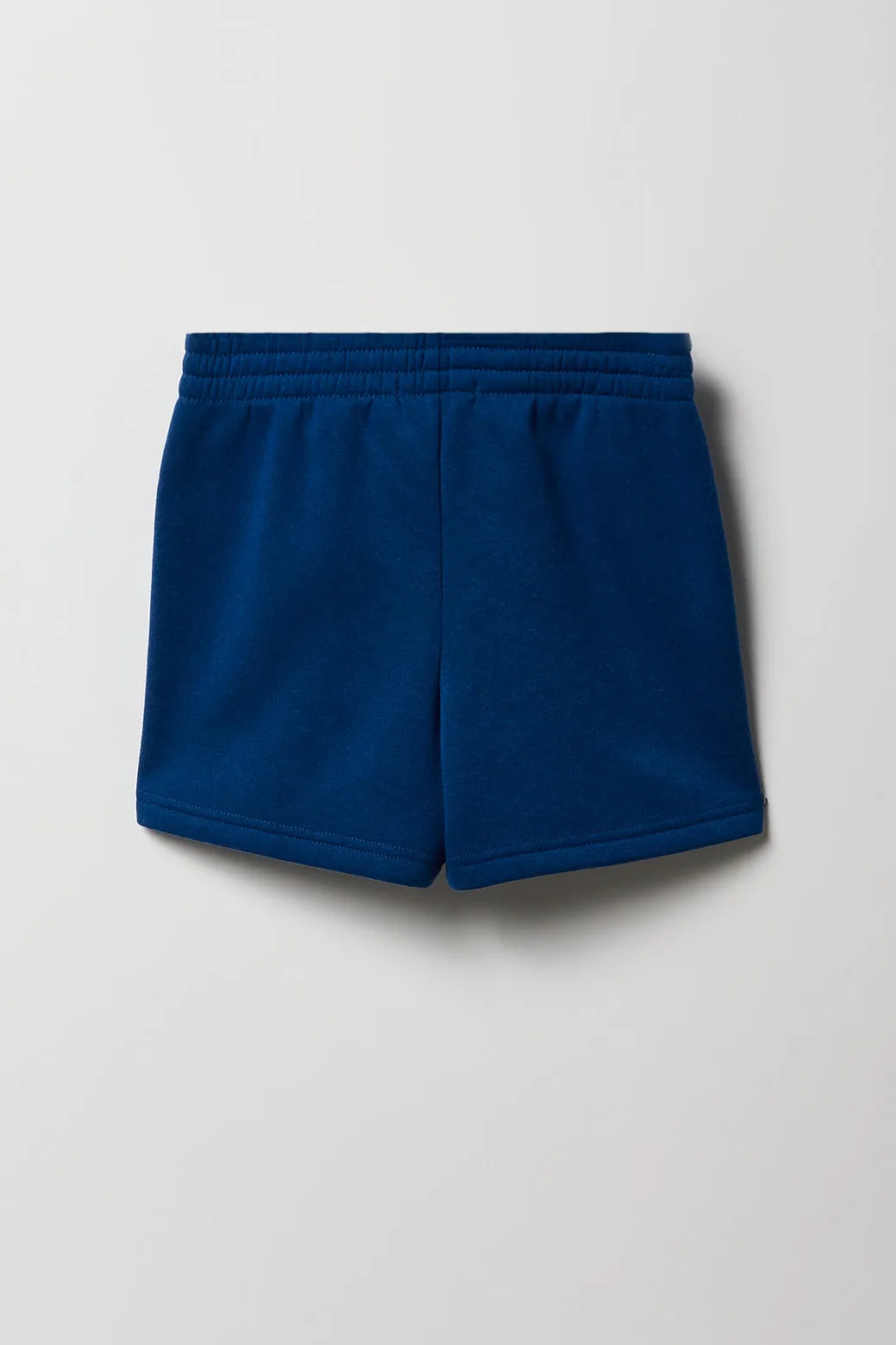 Ensemble avec haut à capuchon en molleton avec motif brodé et short pour fille