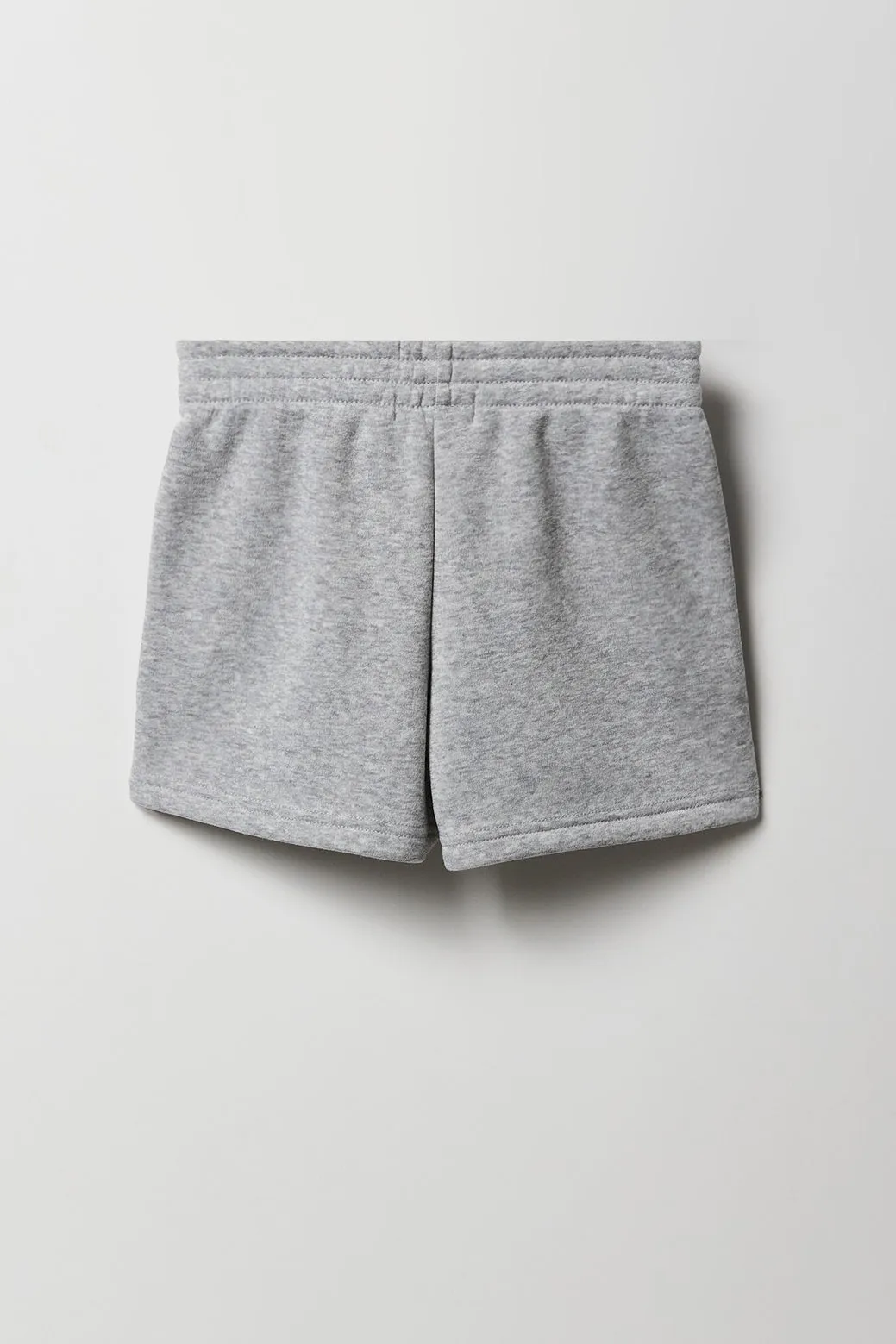 Ensemble avec haut à capuchon en molleton avec motif brodé et short pour fille