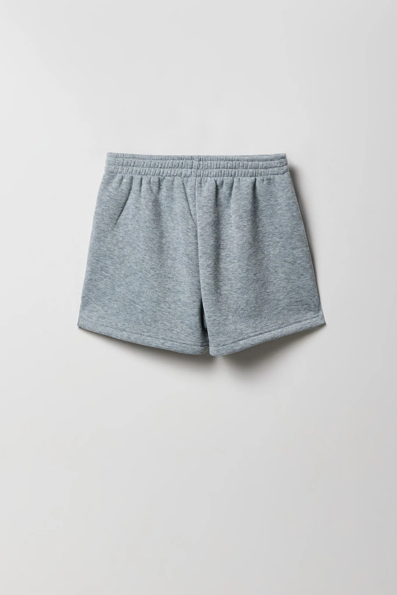 Ensemble avec haut à capuchon en molleton imprimé et short pour fille