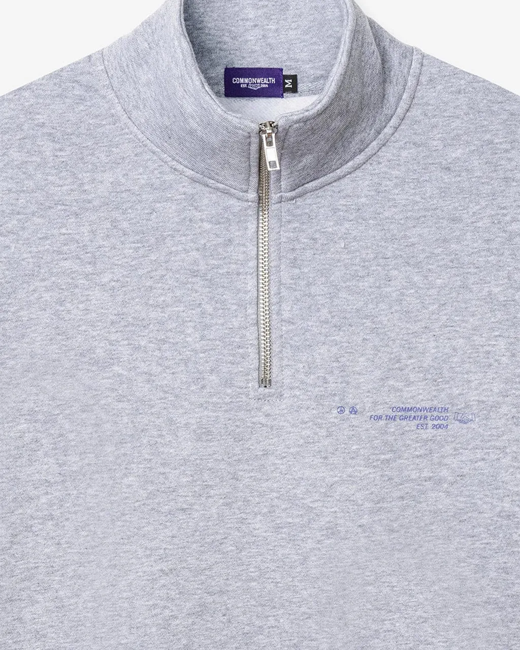 Equipment Half Zip Sweater Heather Grey