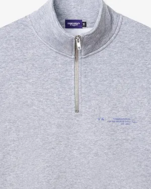 Equipment Half Zip Sweater Heather Grey