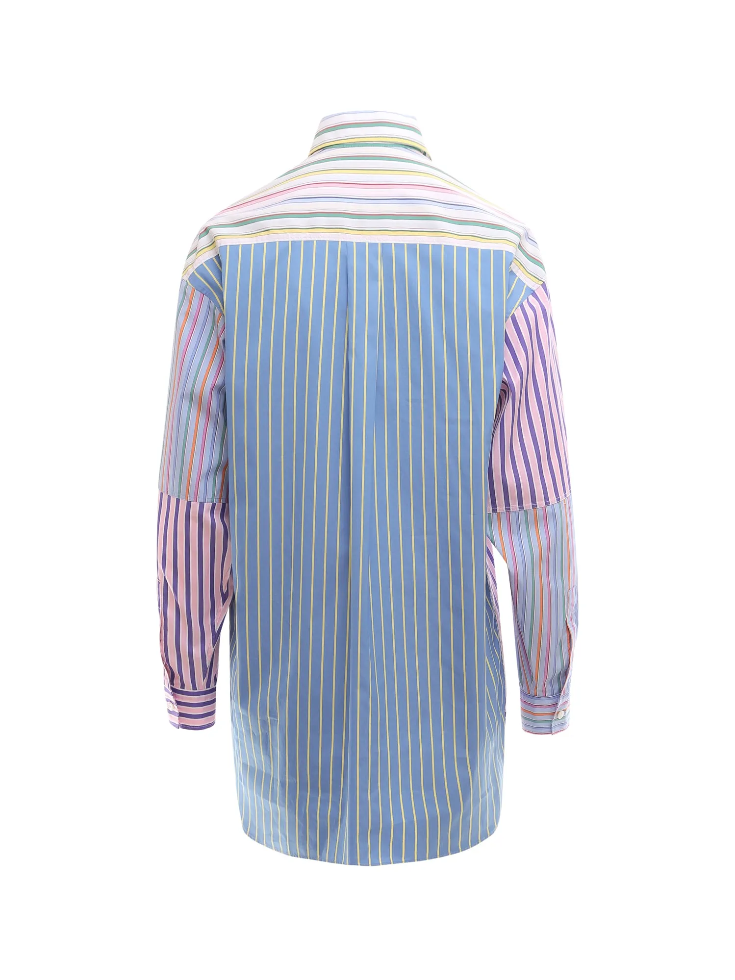 Etro Pegaso Embroidered Striped Long-Sleeved Shirt