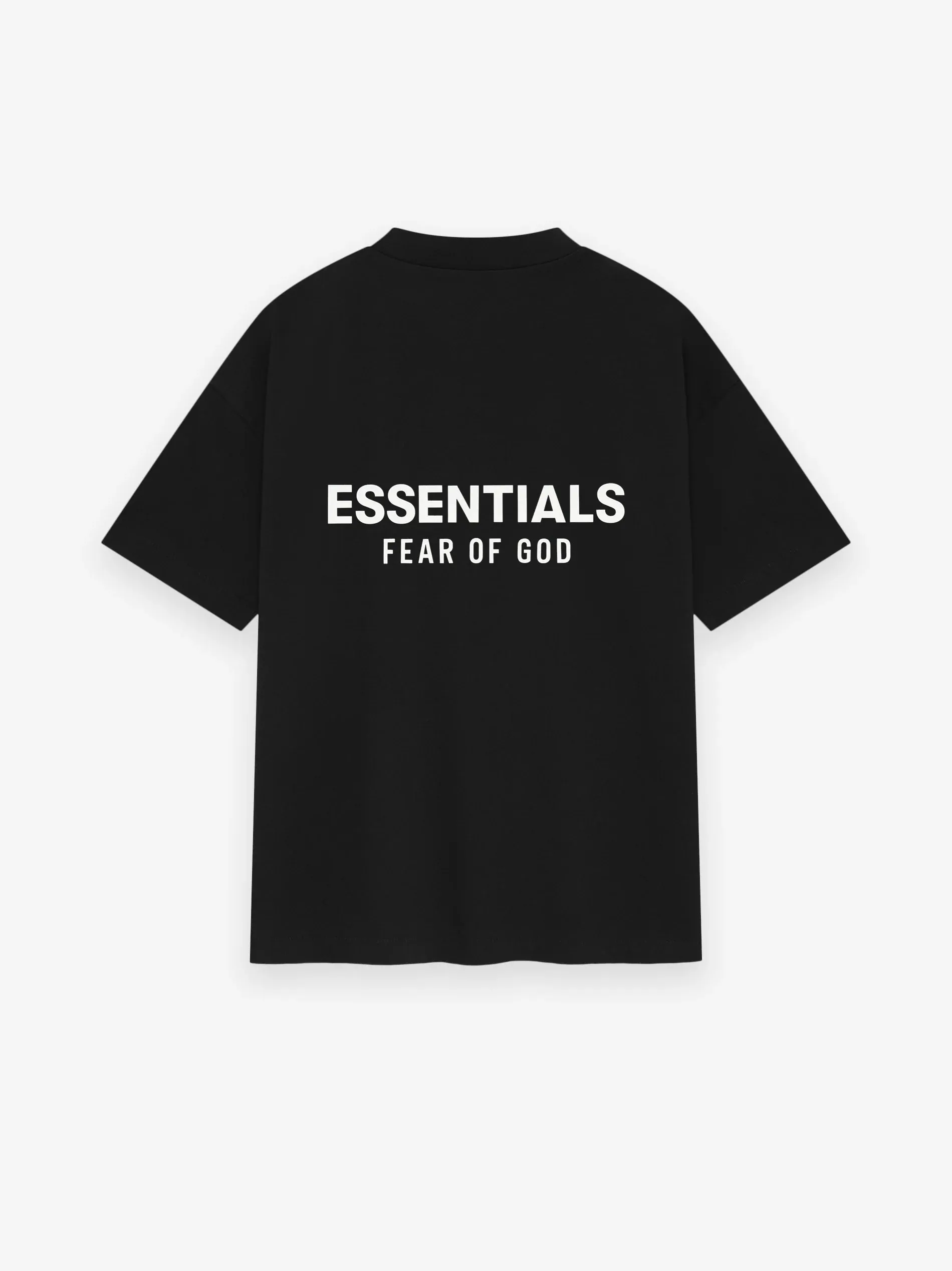 Fear of God Essentials Classic Short Sleeve Tee in Jet Black xld