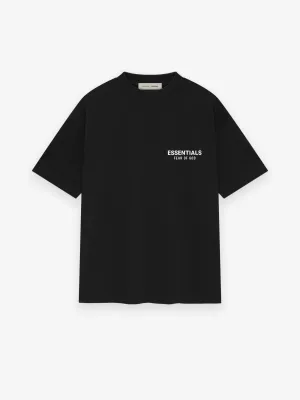 Fear of God Essentials Classic Short Sleeve Tee in Jet Black xld