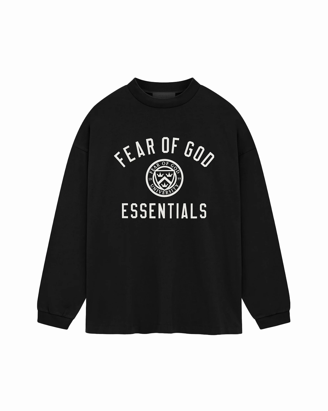 Fear of God Essentials Jersey L/S Tee in Black