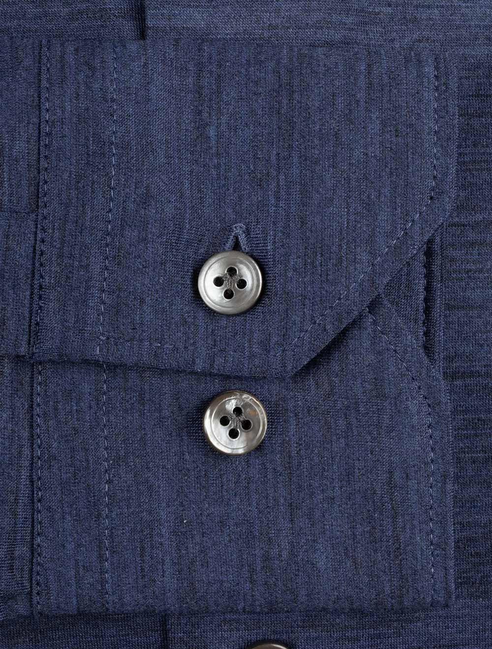 Fine Wool Shirt Blue