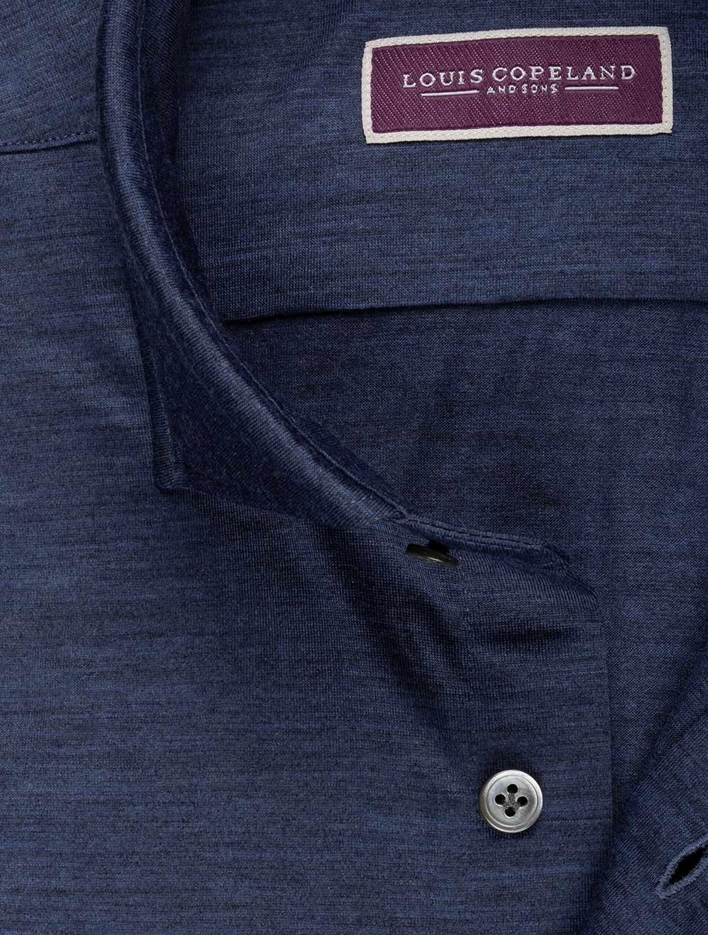 Fine Wool Shirt Blue