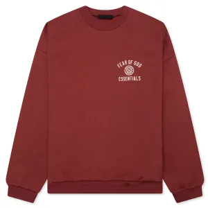 Fleece Crewneck - Crimson