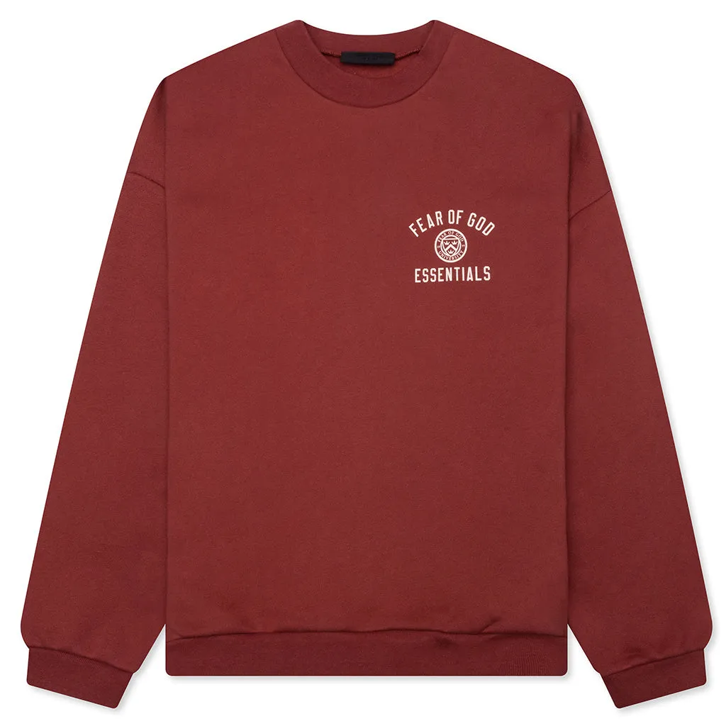 Fleece Crewneck - Crimson
